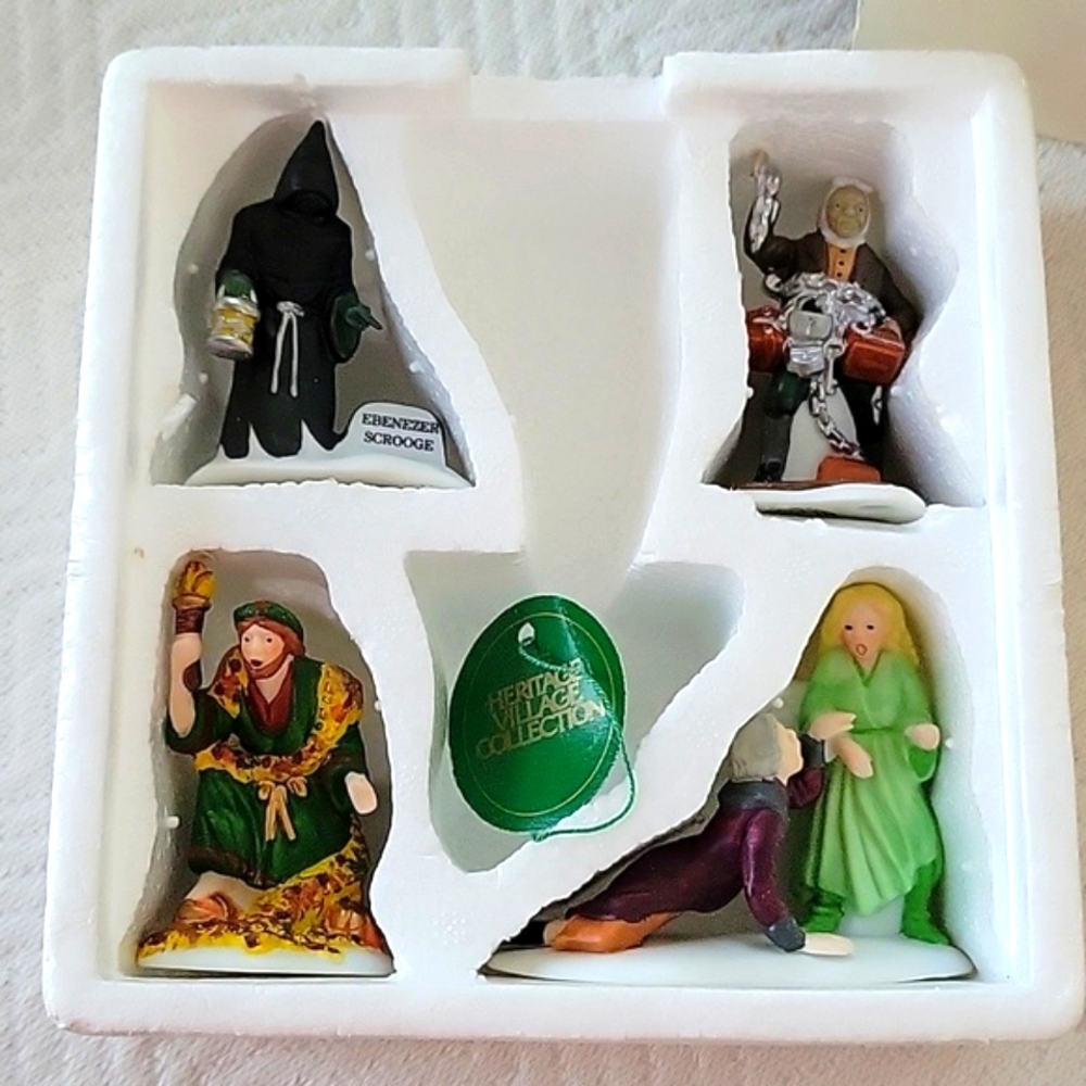 Heritage Village Collection " Christmas Carole Spirits" Set of 4